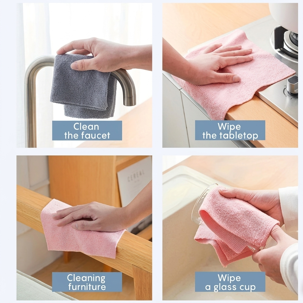 Microfiber Reusable Cleaning Cloth (25 Sheets)