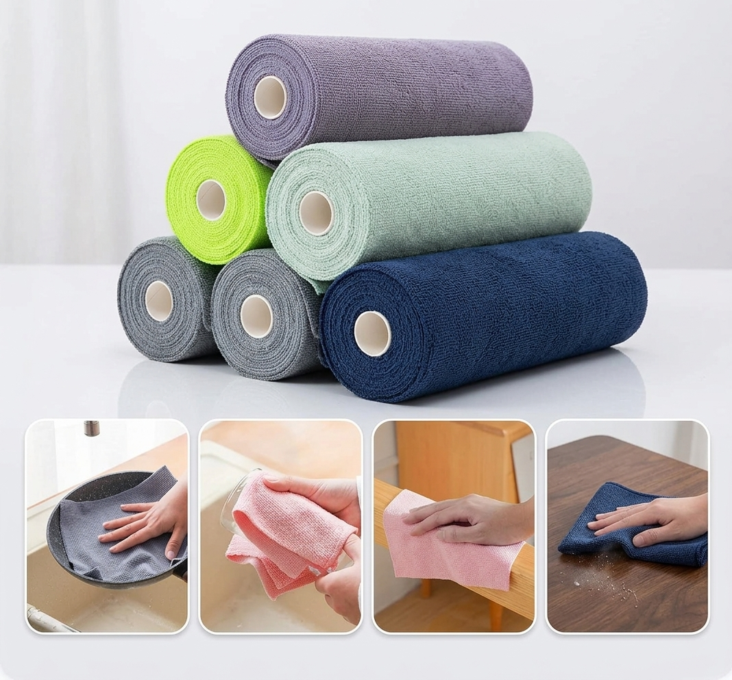 Microfiber Reusable Cleaning Cloth (25 Sheets)