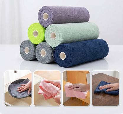 Microfiber Reusable Cleaning Cloth (25 Sheets)