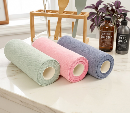 Microfiber Reusable Cleaning Cloth (25 Sheets)